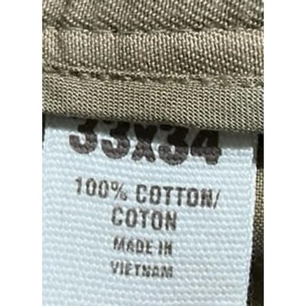 Mens NWT Old Navy Khaki Cargo Durable Tan Utility Straight Leg Pants